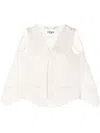 Fendi Cut-out Tailored Cape In Pink