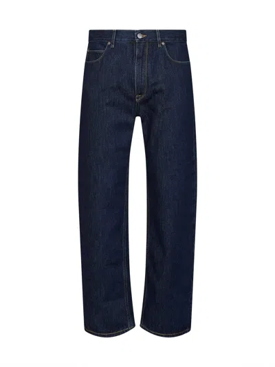 Fendi Dark Blue Cotton Denim Straight Jeans