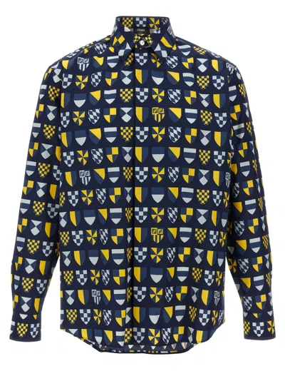 FENDI DARK BLUE COTTON SHIRT