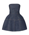 Fendi Dark Blue Ff Denim Dress In Blue