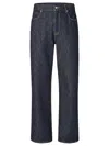 Fendi Straight Leg Denim Trousers With Five Pockets In Blue