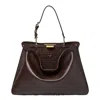 Fendi Peekaboo Soft Medium Handbag In Brown