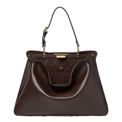 Fendi Dark Brown Leather Bag