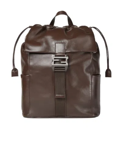 Fendi Dark Brown Leather Bag