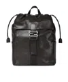 Fendi Flap Backpack In Black