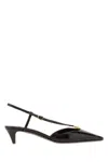 Fendi Colibri Lite Ff Jacquard Velvet Slingback Pump In Black