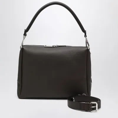 Fendi Dark Brown Leather  Lui Large Bag Men