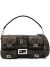 Fendi Dark Brown Maxi Baguette Bags In Dark Brown