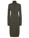 Fendi Cashmere High-neck Midi Dress