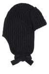 Fendi Dark Grey Graphite Wool Beanie Hat In Dark Grey