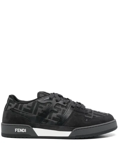 FENDI BLACK LOGO SNEAKERS