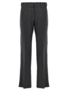 Fendi Straight-leg Tailored Pants In Dark Grey