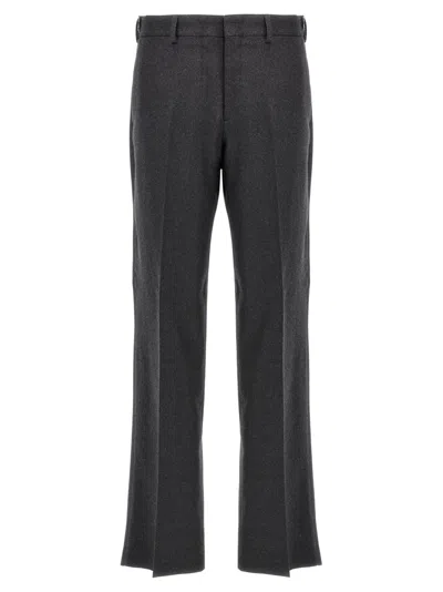 FENDI DARK GREY LANNEL TROUSERS