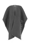 Fendi Grey Wool And Cashmere Poncho In Grigioscuro