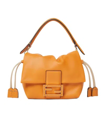 Fendi Dark Orange Nappa Leather Mini-bag