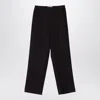 Fendi Wide Leg Wool Trousers In Gray