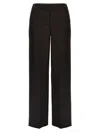 Fendi Wool Trousers In Dark Purple