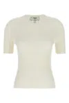 Fendi White Dvor Logo Sweater