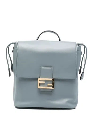 FENDI FENDI DECONSTRUCTED LEATHER BACKPACK