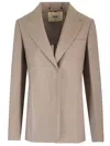 Fendi Deconstructed Tailored Jacket In Grey