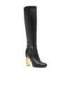 Fendi Delfina High-heeled Boots In Black