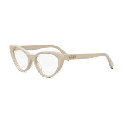 Fendi Demo Cat Eye Ladies Eyeglasses Fe50075i 057 53 In Neutral