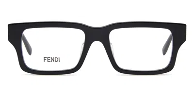 Fendi Demo Rectangular Men's Eyeglasses Fe50114f 001 53 In ["black"]