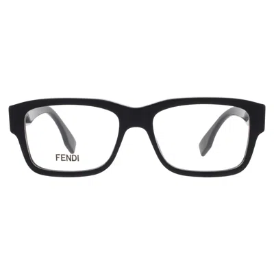 Fendi Demo Square Eyeglasses Fe500791 001 55 In ["black"]