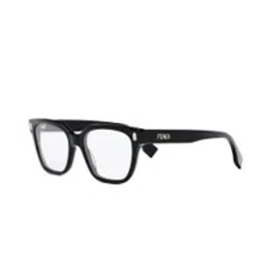 Fendi Demo Square Ladies Eyeglasses Fe50055i 001 52 In ["black"]