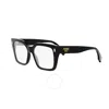 Fendi Demo Square Ladies Eyeglasses Fe50085f 001 53
