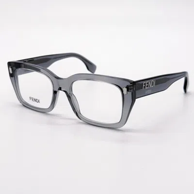 Fendi Demo Square Ladies Eyeglasses Fe50094i 020 52 In Gray
