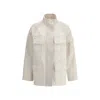 Fendi Two-tone Cotton Denim Parka