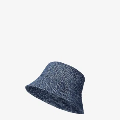 FENDI FENDI DENIM BUCKET CAP FF
