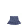Fendi Bucket Hat In Blue Ff Denim Men