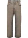 Fendi Gray Overdyed Jeans In Multi