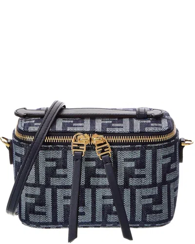 Fendi Denim Cosmetic Case In Neutral