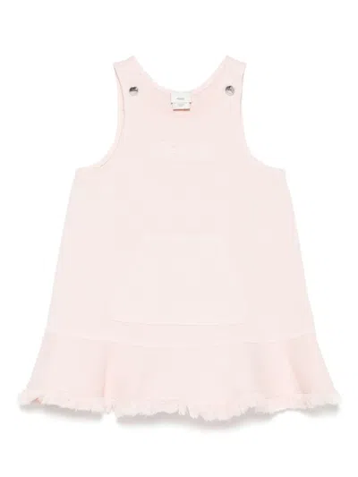 Fendi Kids' Denim Dress In Pink
