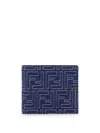 Fendi Denim-effect Ff Jacquard Bi-fold Wallet