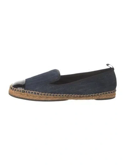 Pre-owned Fendi Denim Espadrilles In Blue