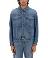 Fendi Denim Jacket In Blue
