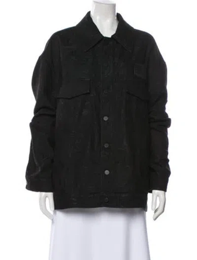 Pre-owned Fendi Denim Jacket In Black