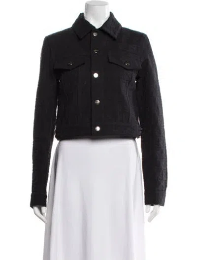 Pre-owned Fendi Denim Jacket In Black