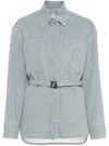 Fendi Blue Denim Go-to Jacket In Blue