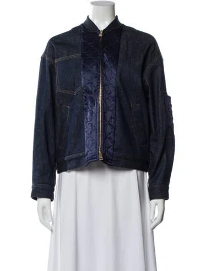 Pre-owned Fendi Denim Jacket In Blue