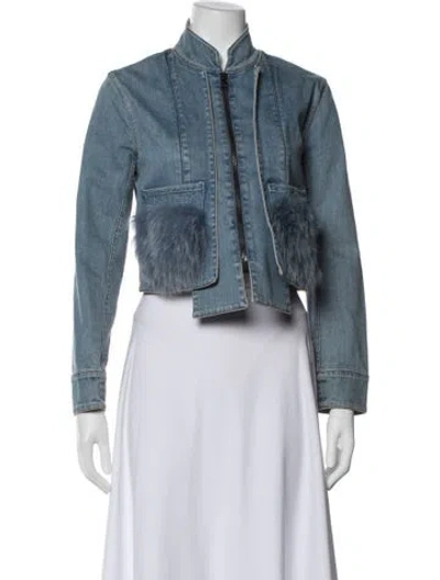 Pre-owned Fendi Denim Jacket In Blue