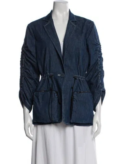 Pre-owned Fendi Denim Jacket In Blue