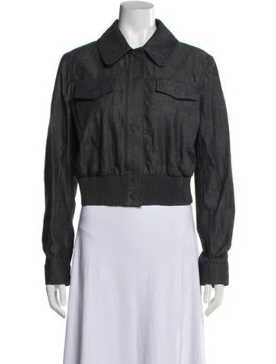Pre-owned Fendi Denim Jacket In Grey