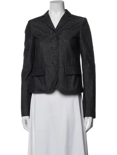 Pre-owned Fendi Denim Jacket In Grey