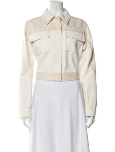 Pre-owned Fendi Denim Jacket In Neutral