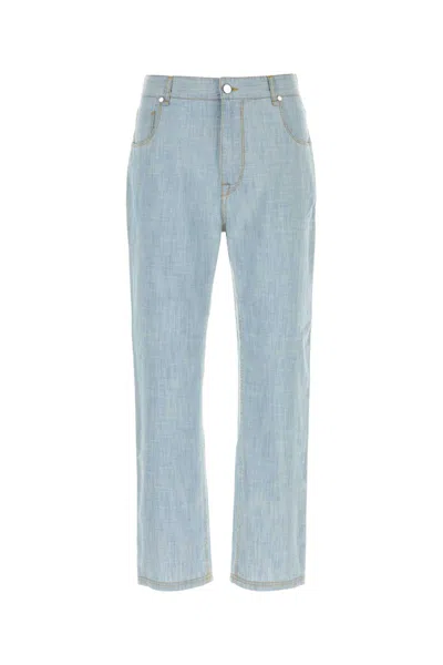 Fendi Denim Jeans In Blue